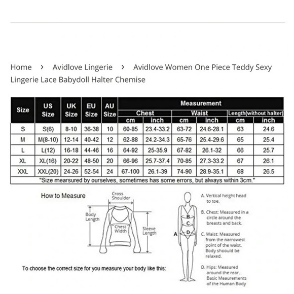 Women’s one-piece black lace bodysuit lingerie XXL - Picture 6 of 6